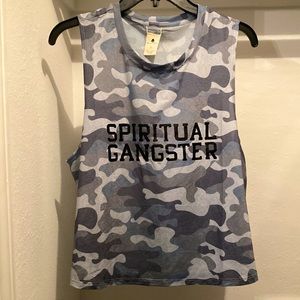 Spiritual Gangster Camo Crop Tank
